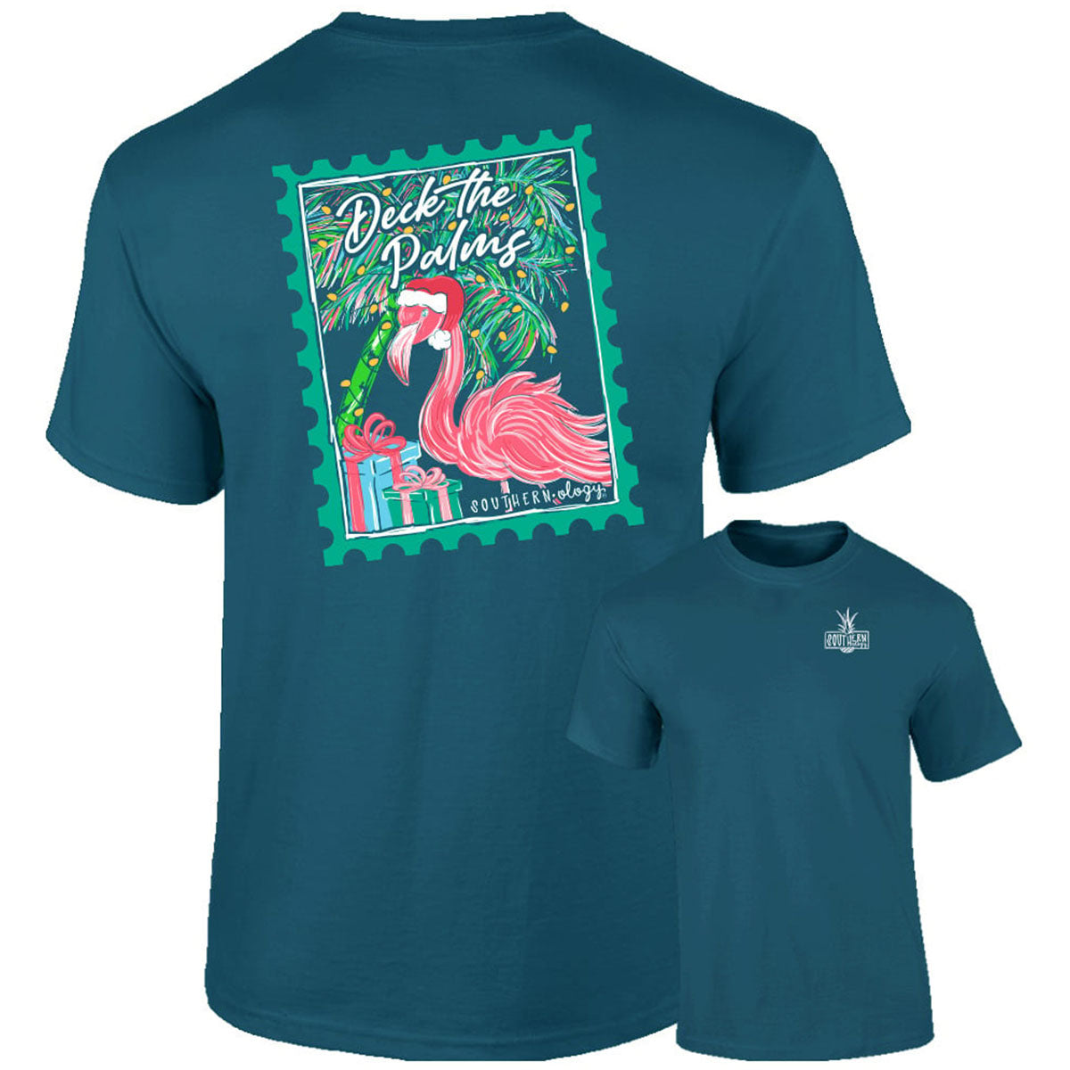 Southernology Deck the Palms Holiday Comfort Colors T-Shirt