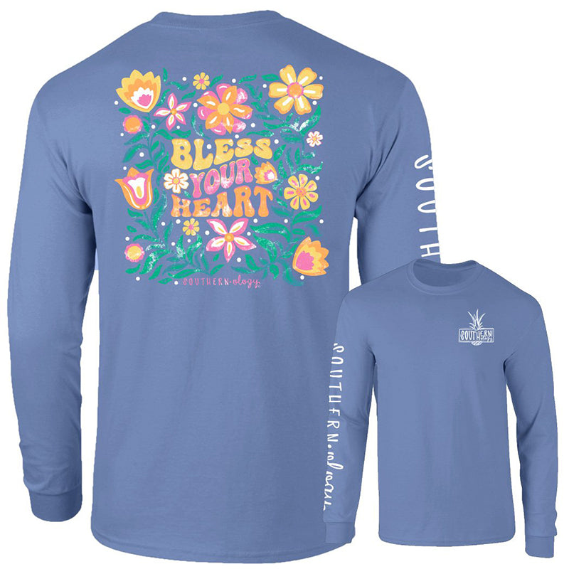 Southernology Bless Your Heart Comfort Colors Long Sleeve T-Shirt