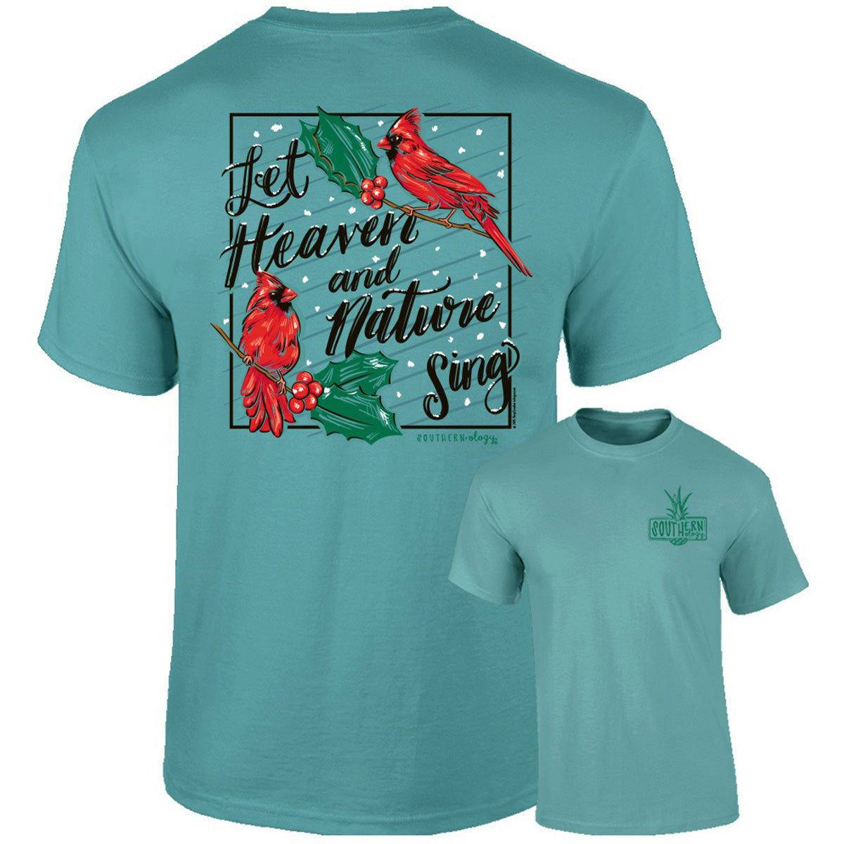Southernology Heaven and Nature Sing Holiday Comfort Colors T-Shirt