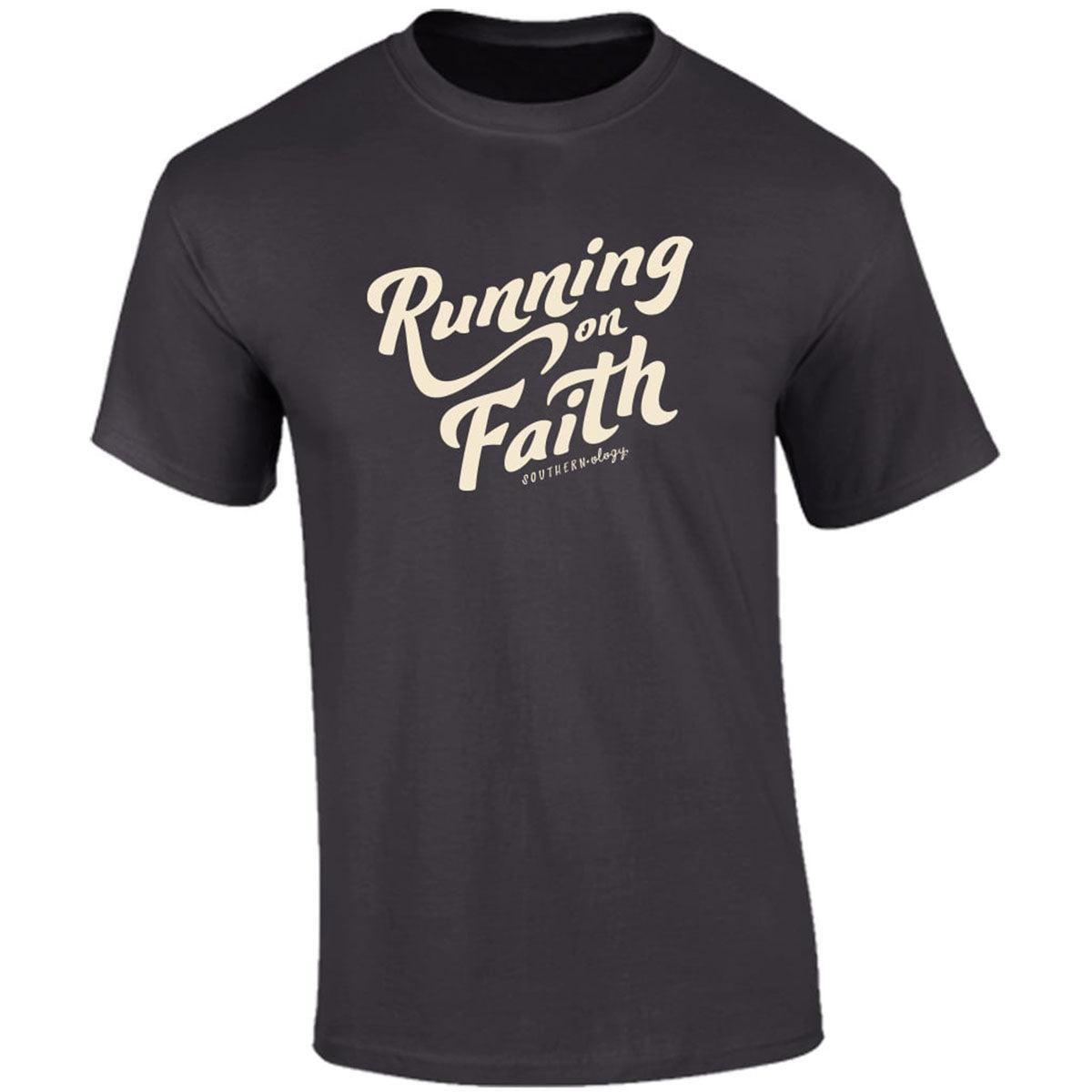 Southernology Script Running on Faith Comfort Colors T-Shirt