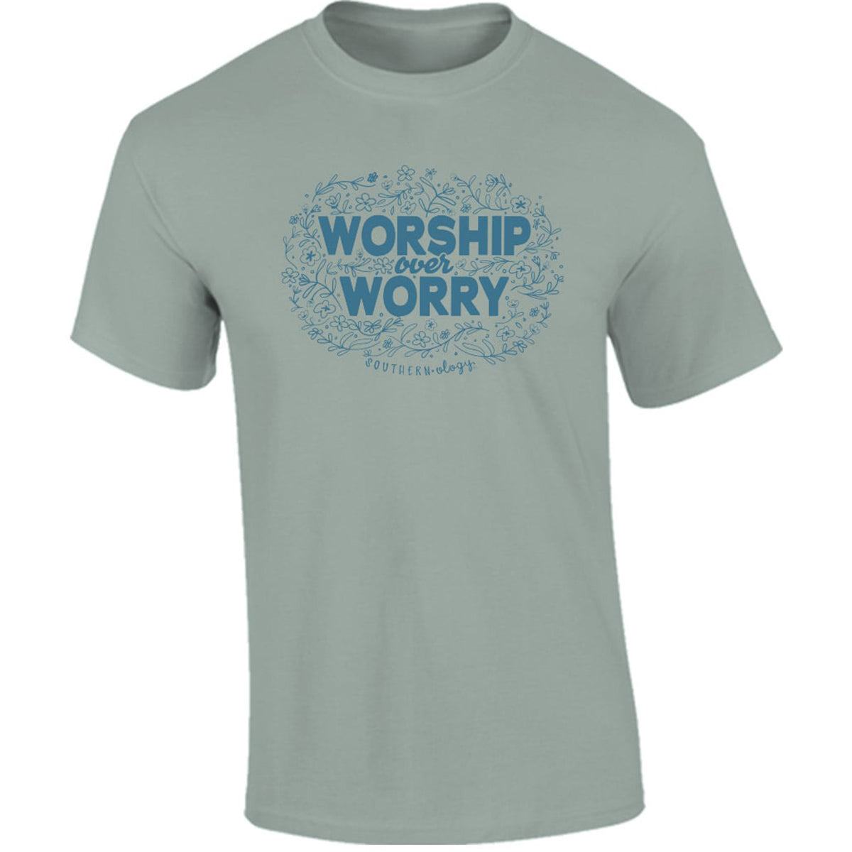 Southernology Worship Over Worry Comfort Colors T-Shirt