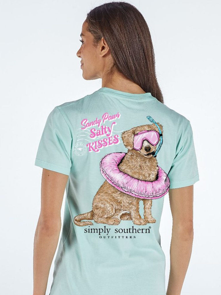Simply Southern Sandy Paws Dog Mint T-Shirt