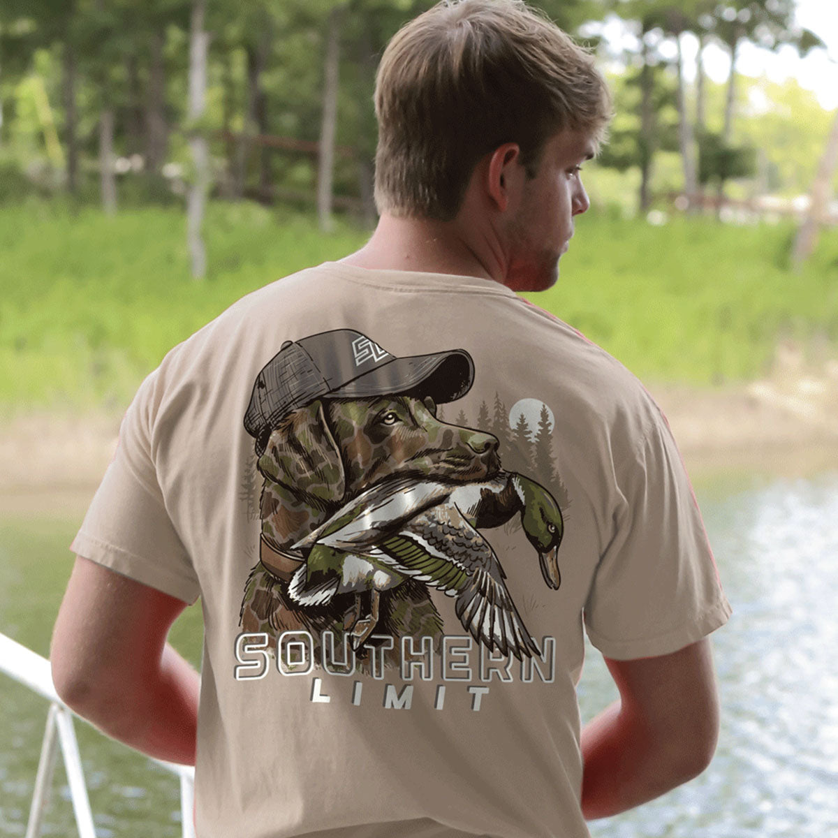 Southern Limit Camo Duck Dog Unisex T-Shirt