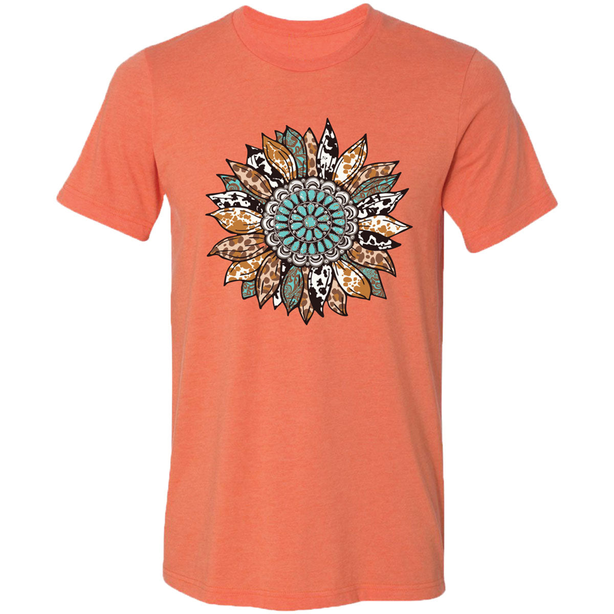 Girlie Girl Lulu Mac Concho Sunflower Canvas T-Shirt
