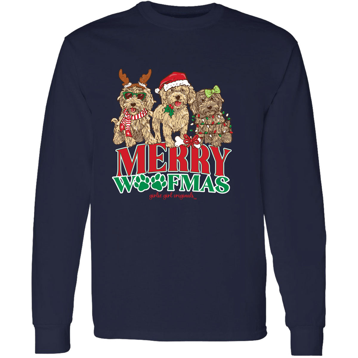 Girlie Girl Originals Merry Woofmas Holiday T-Shirt