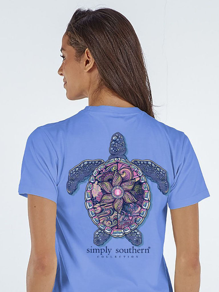 Simply Southern Turtle Tracker Mandala Wave T-Shirt