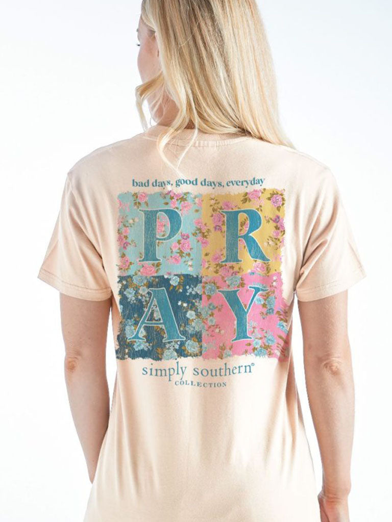 Simply Southern Pray Flowers T-Shirt
