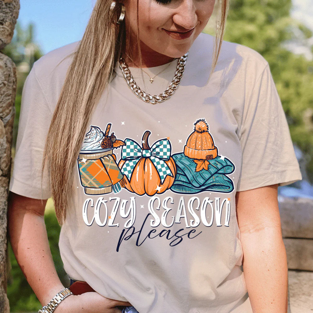 Girlie Girl Lulu Mac Cozy Season Fall Canvas T-Shirt