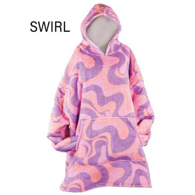 Simply Southern Patterns Ultra Soft Pullover Hoodie Poncho Wearable Blanket T-Shirt