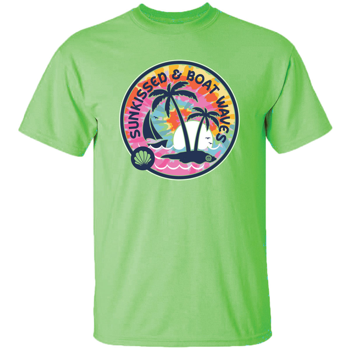 Girlie Girl Originals Sun & Boat Waves T-Shirt