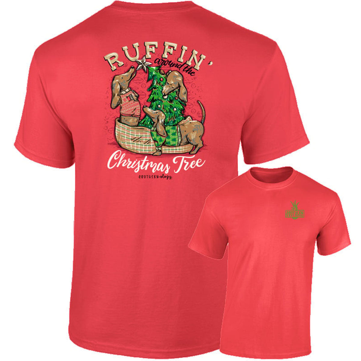 Southernology Ruffin' Around the Tree Holiday Comfort Colors T-Shirt