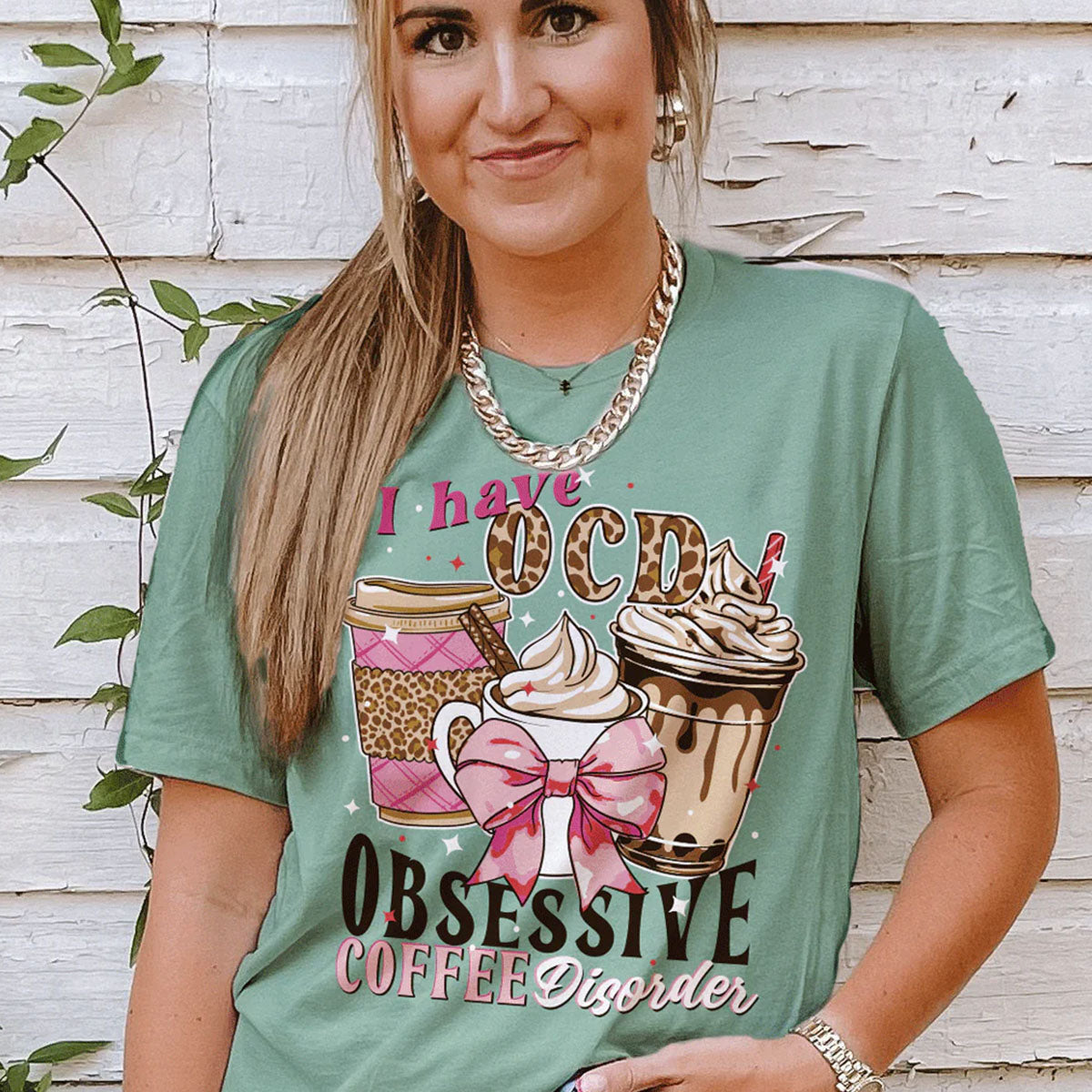 Girlie Girl Lulu Mac OCD Coffee Canvas T-Shirt