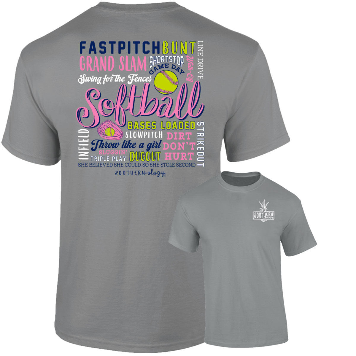 Southernology Softball Sayings Comfort Colors T-Shirt