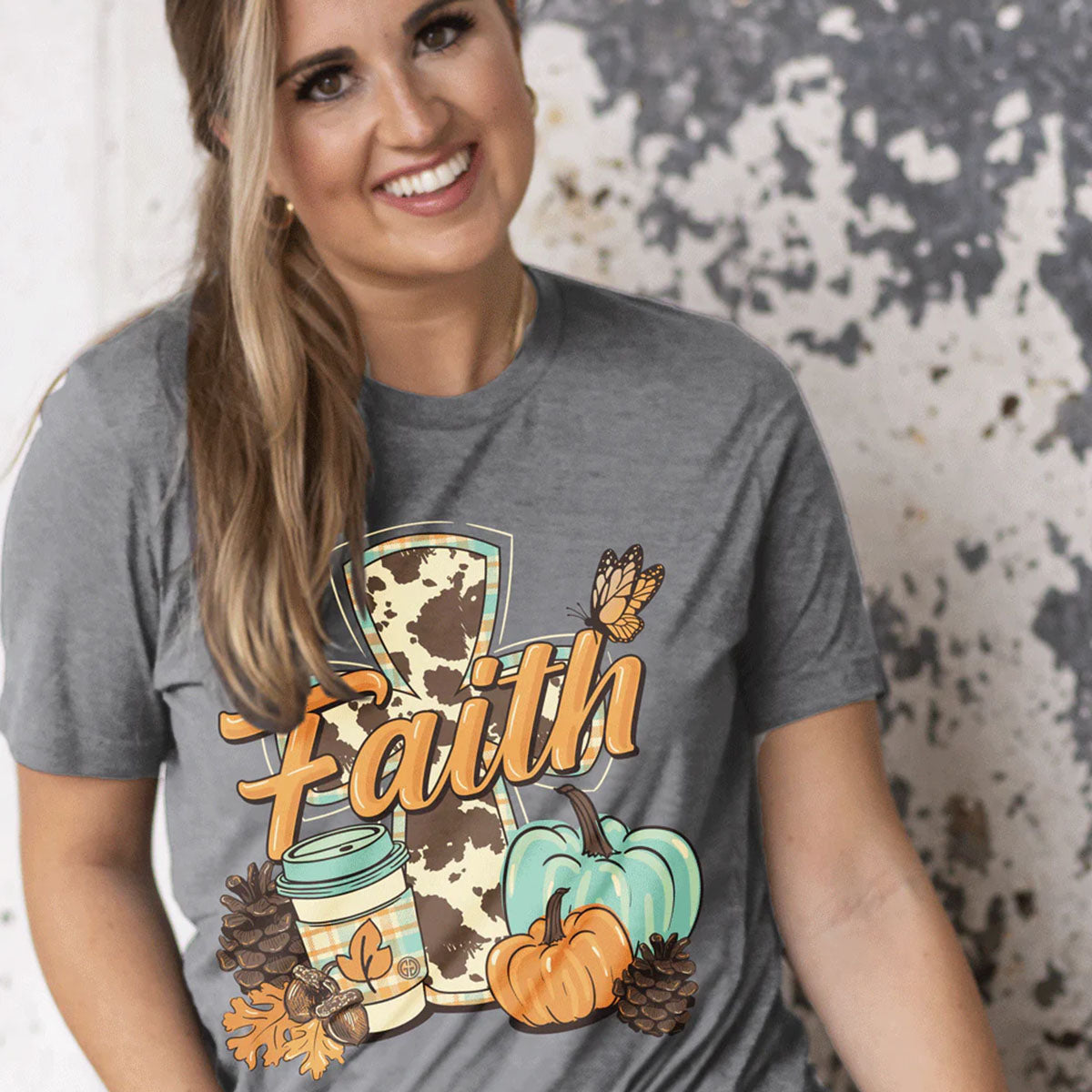 Girlie Girl Originals Faith Fall Pumpkin T-Shirt