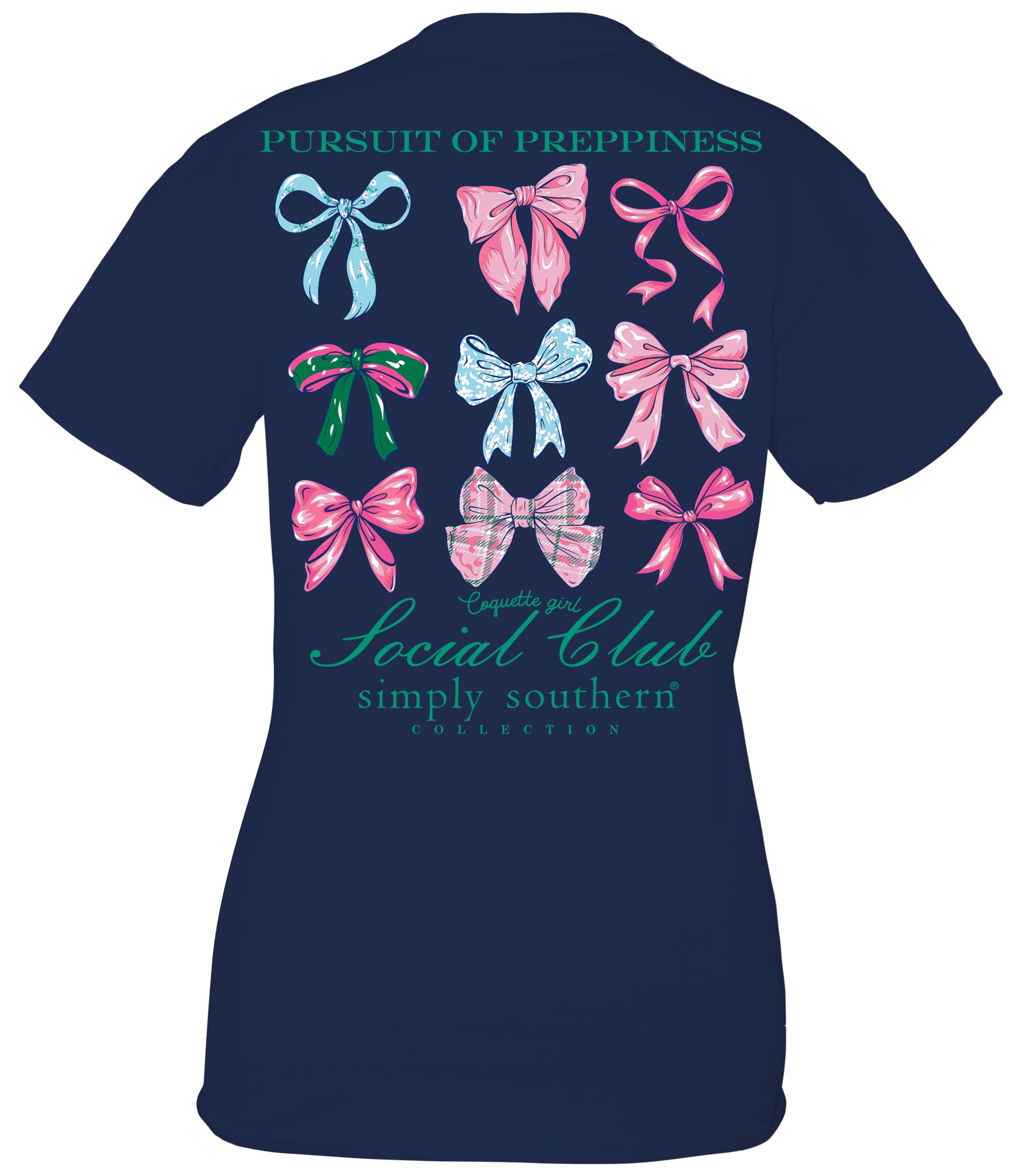 Simply Southern Preppiness Social Club Hairties T-Shirt