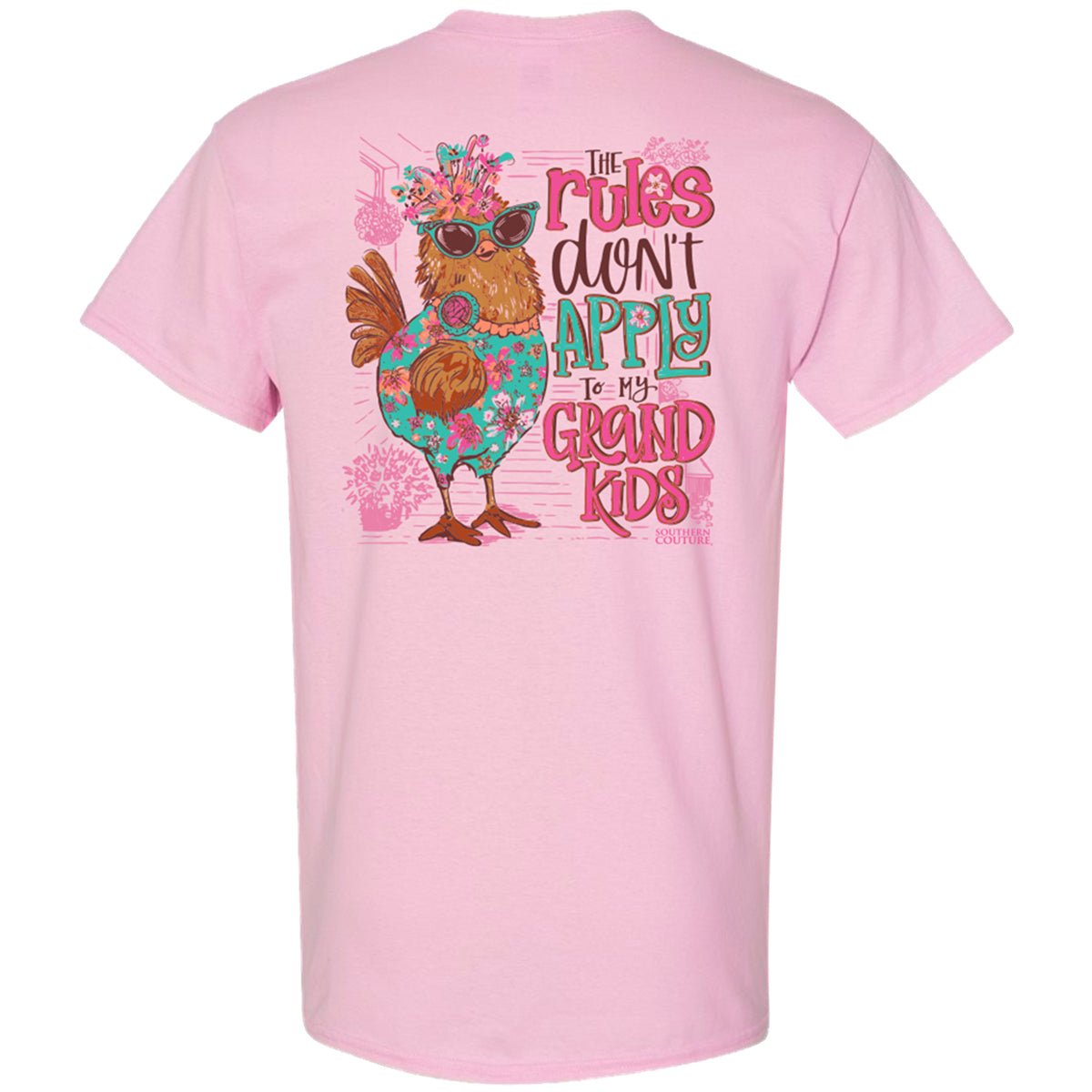 Southern Couture Classic The Rules Don't Apply Grandkids T-Shirt