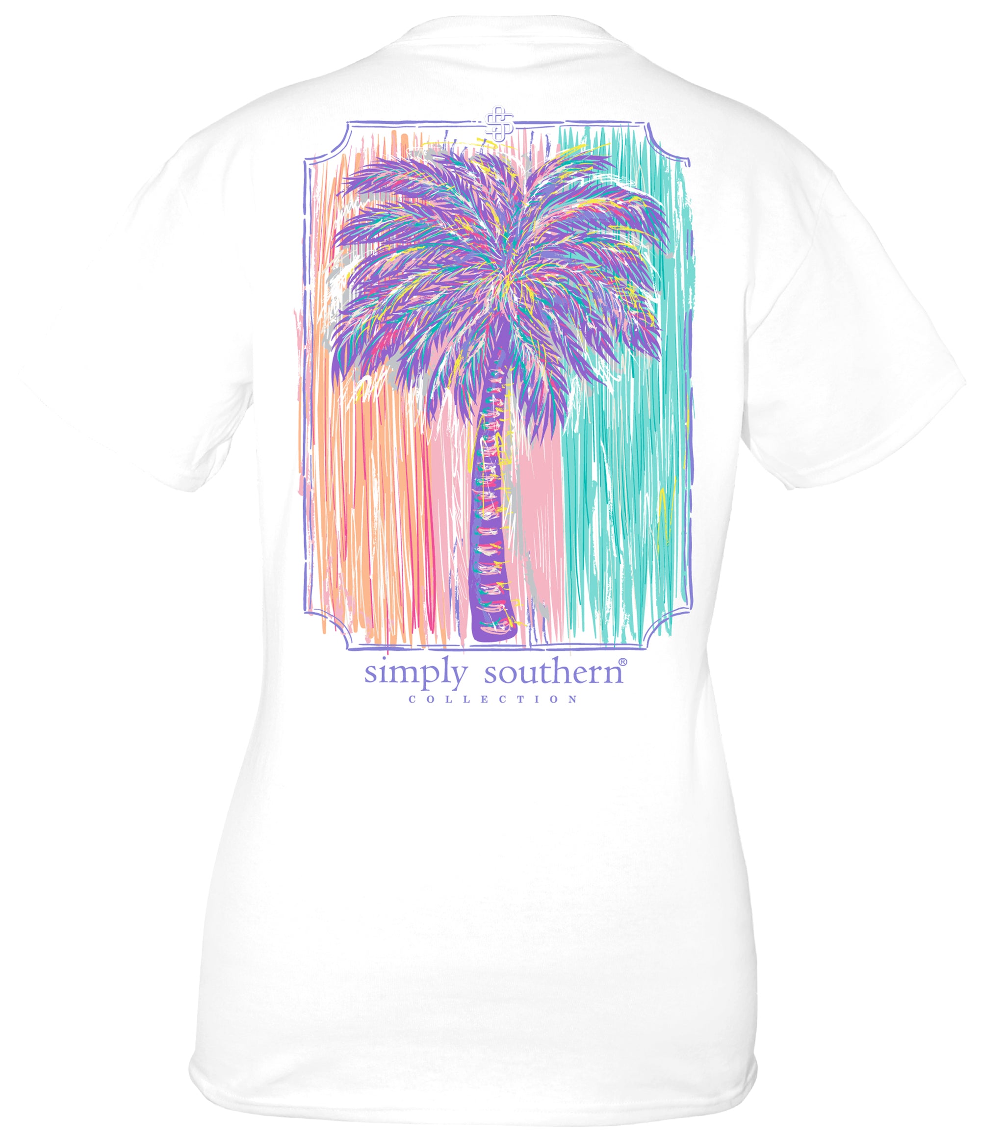 Simply Southern Palm Tree White T-Shirt