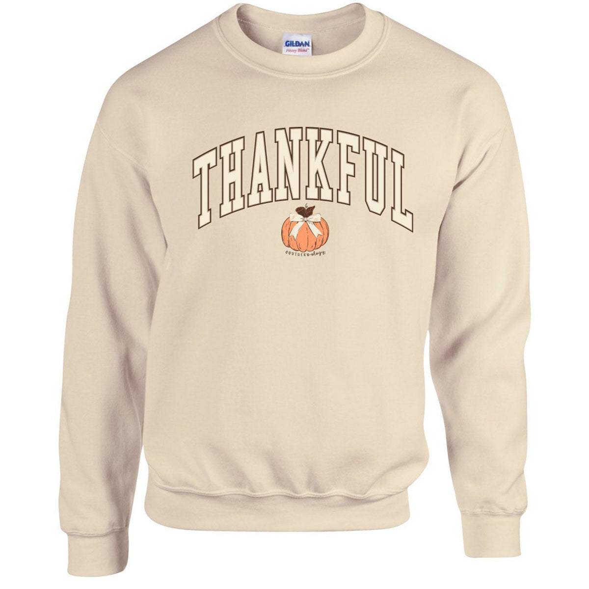Southernology Thankful Pumpkin Fall Crewneck Sweatshirt