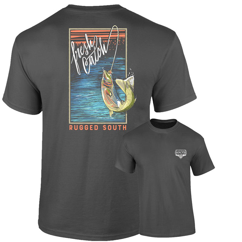 Southernology Rugged South Trout Fishing Comfort Colors Unisex T-Shirt