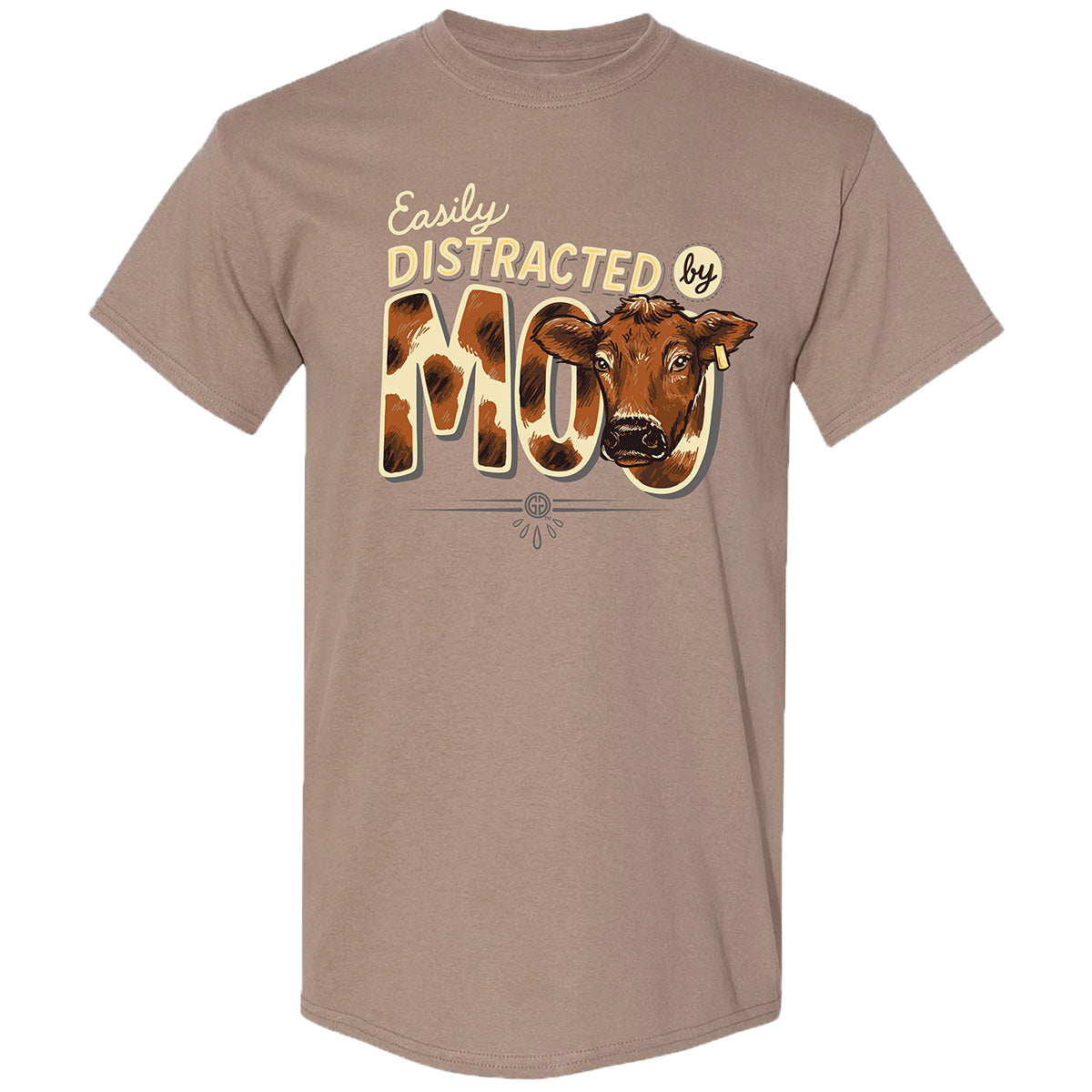 Girlie Girl Originals Distracted By Moo Cow T-Shirt