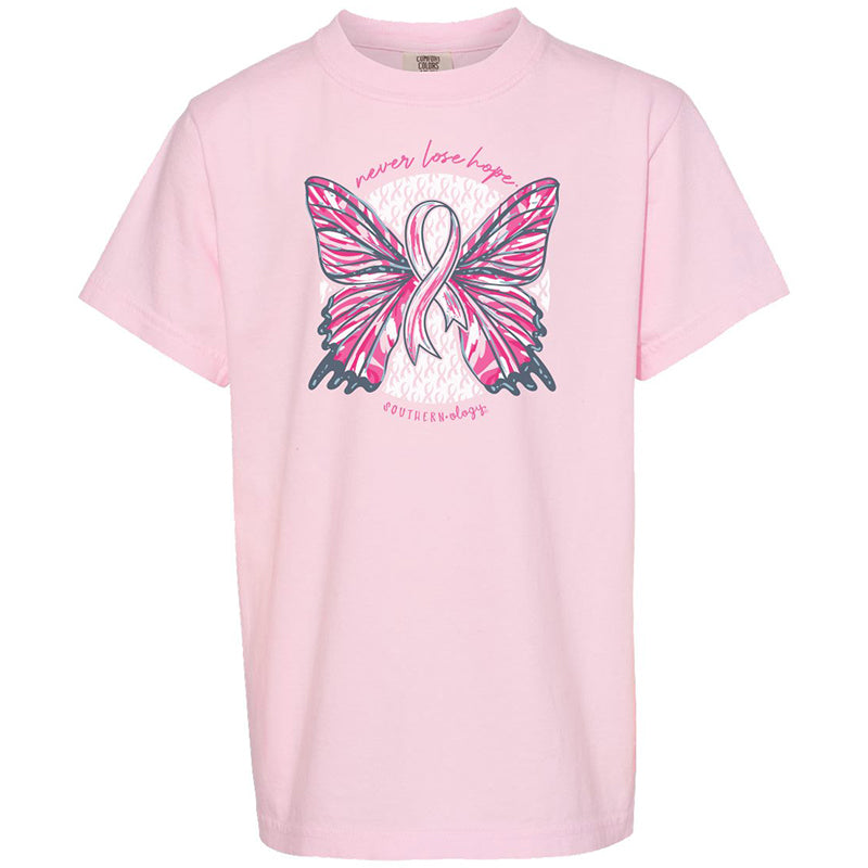 Southernology Butterfly Ribbon Breast Cancer Comfort Colors T-Shirt