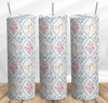 Coquette Flowers and Bows 20 oz Skinny Tumbler Cup With Straw