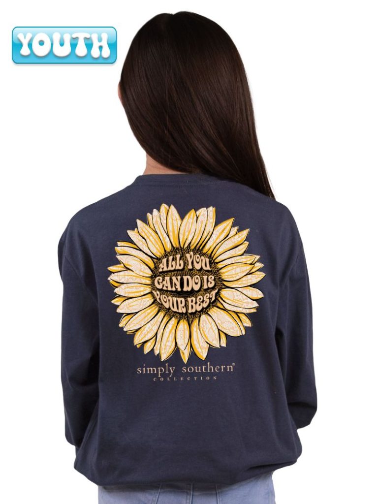 Simply Southern Your Best Sunflower Long Sleeve T-Shirt