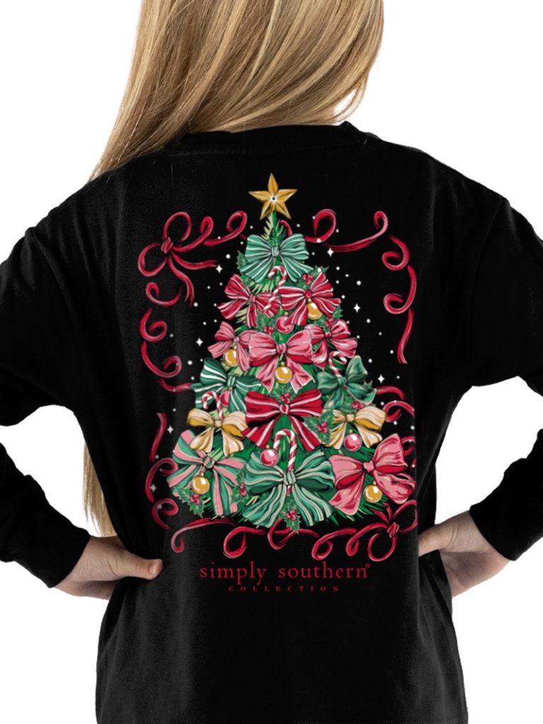 Simply Southern Christmas Tree Holiday Long Sleeve T-Shirt