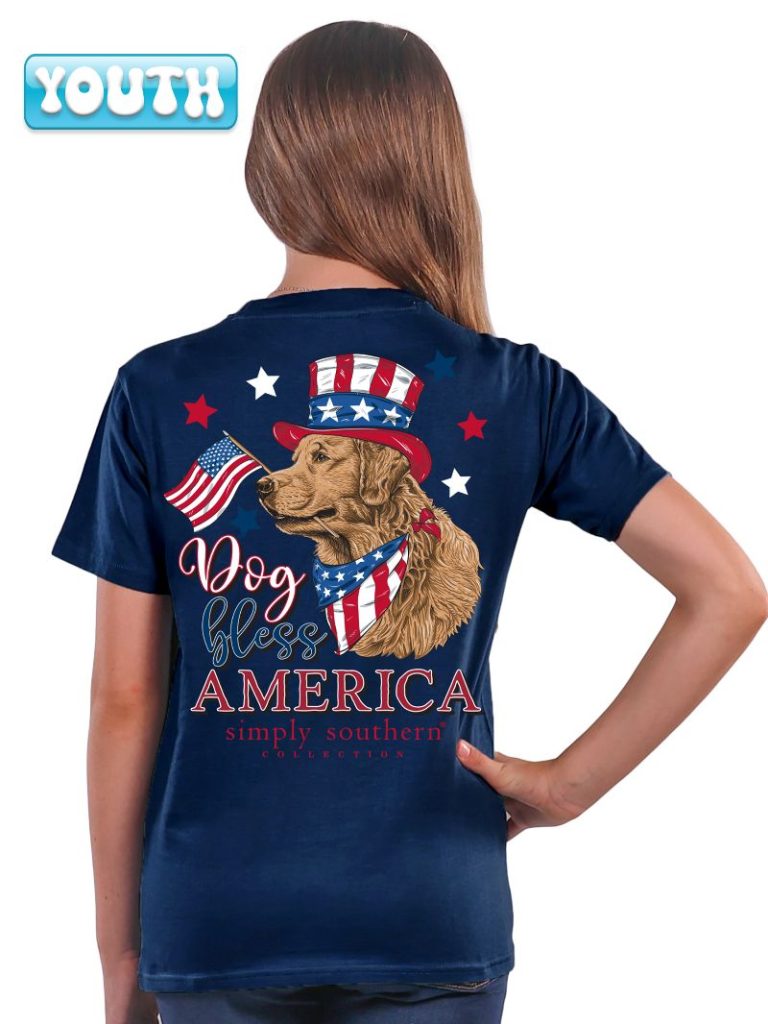 Simply Southern Dog Bless America T-Shirt