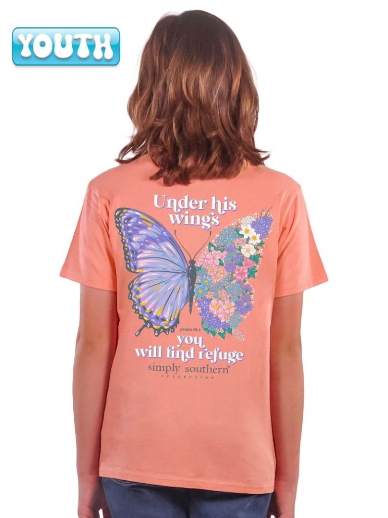 Simply Southern Under His Wings Butterfly T-Shirt