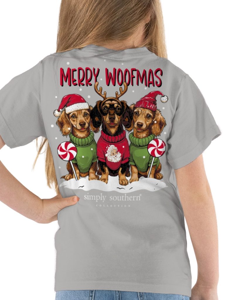Simply Southern Merry Woofmas Holiday Lunar T-Shirt