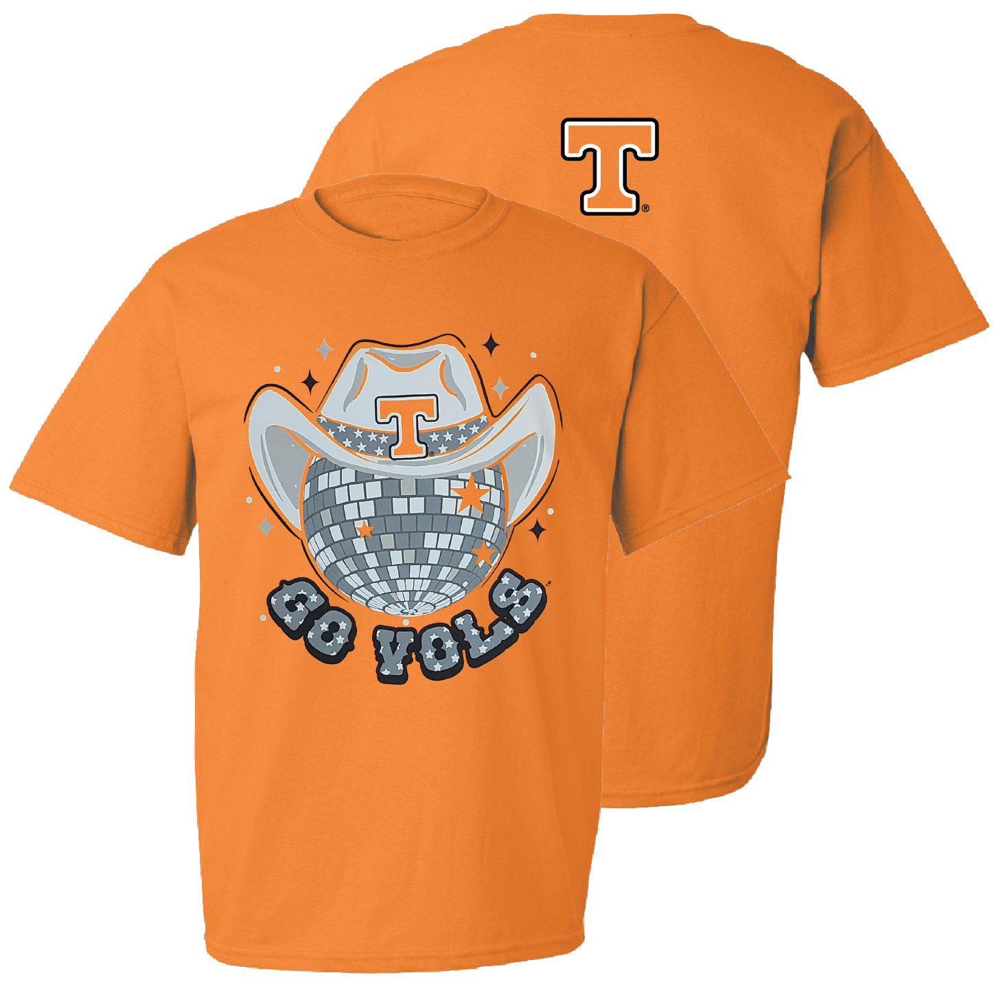 Tennessee Go Vols Disco Hat T-Shirt