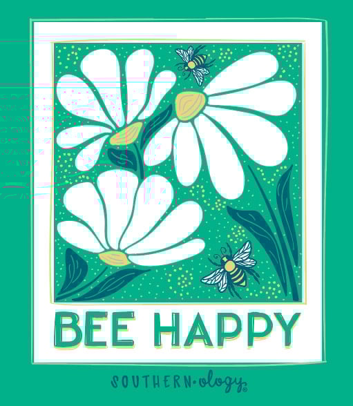 Southernology Bee Happy Comfort Colors T-Shirt