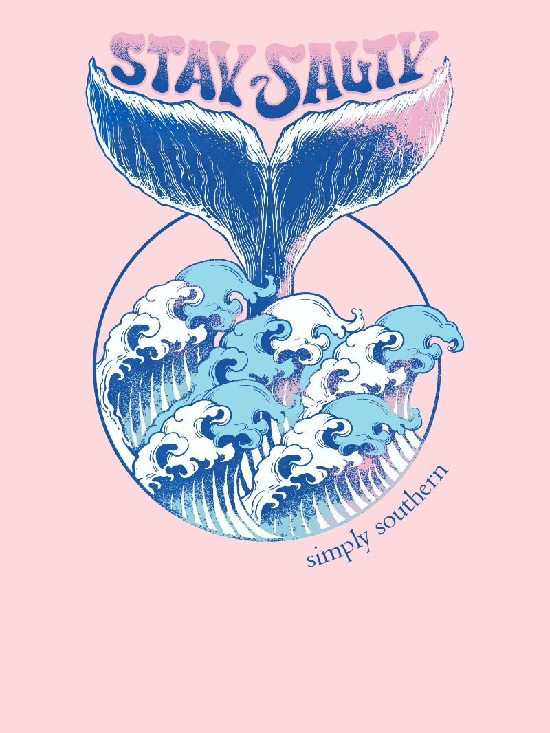 Simply Southern Salty Boxy Oversized T-Shirt