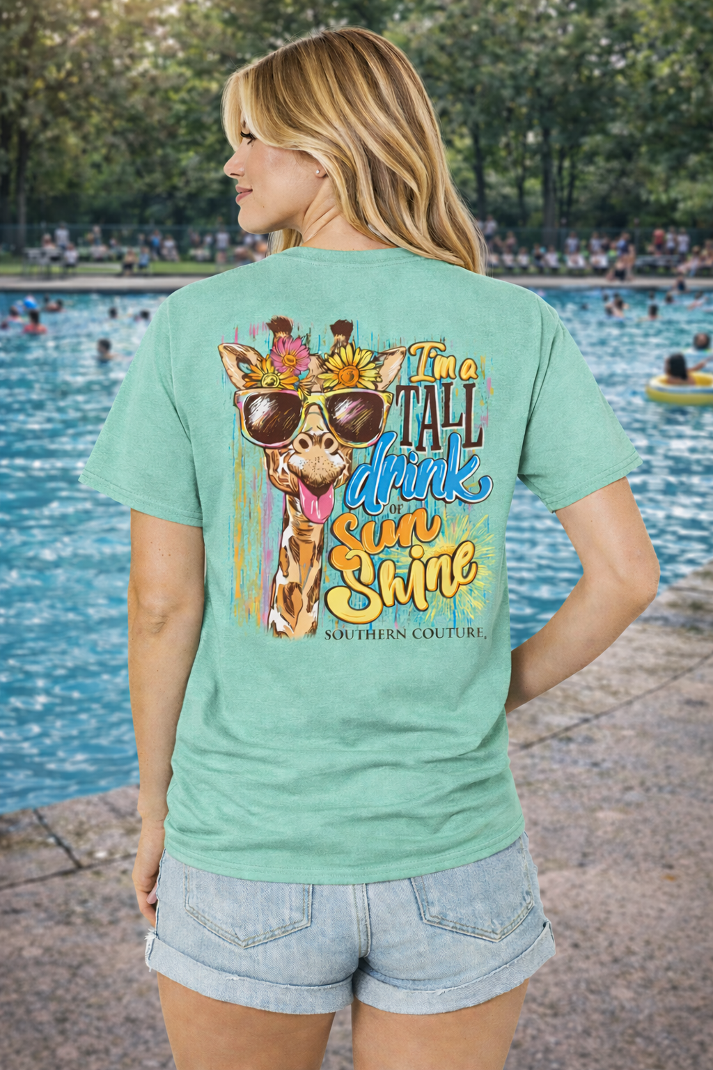 Southern Couture Tall Drink Of Sunshine Comfort Colors T-Shirt