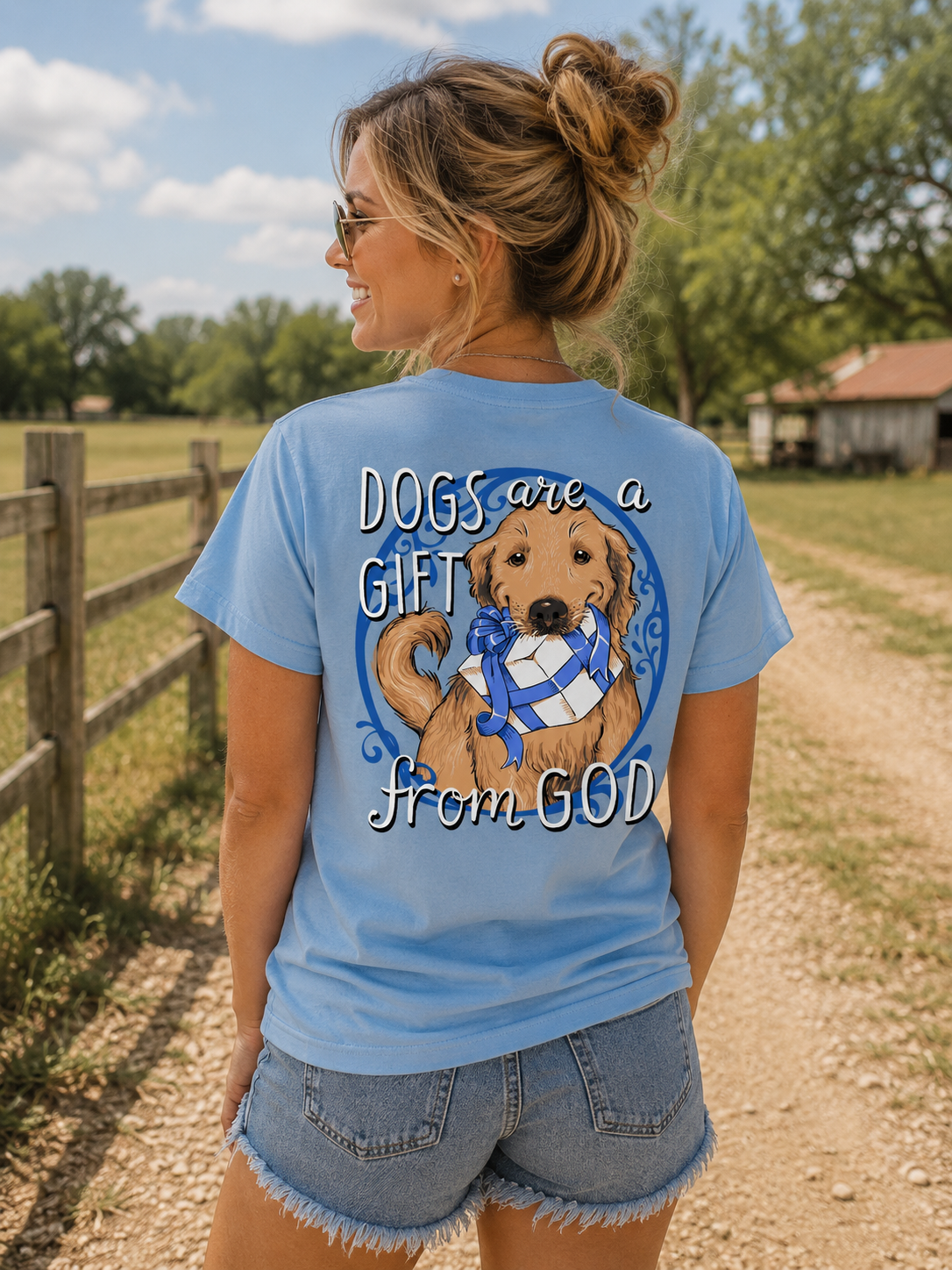 50s souvenir shirt ミントコンディション Southern Attitude Dogs are a Gift from God T-Shirt - SimplyCuteTees