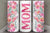 Floral MOM 20 oz Skinny Tumbler Cup With Straw