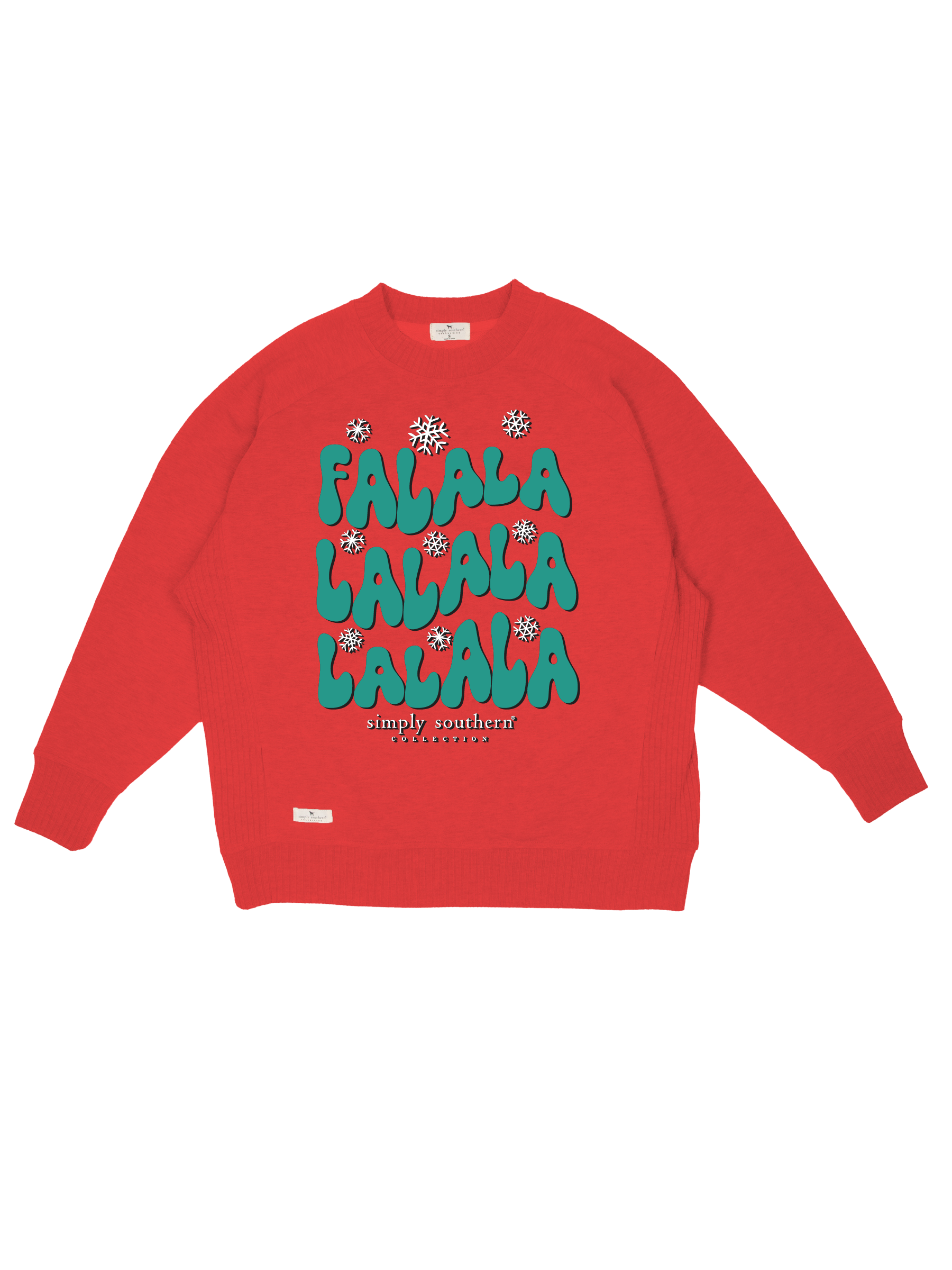 Simply Southern FALALA Holiday Long Sleeve Crew Sweatshirt