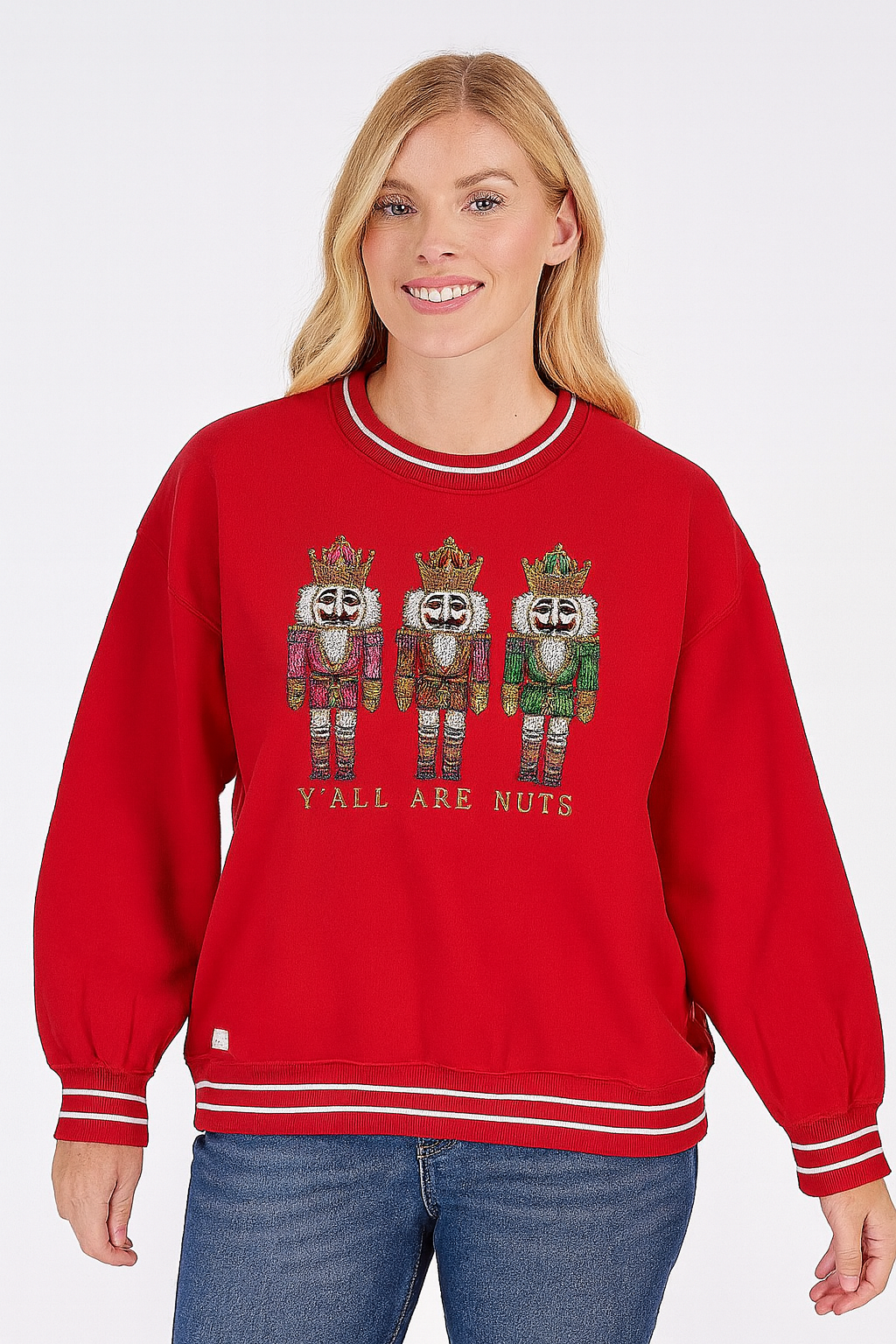 Simply Southern Nuts Holiday Crew Long Sleeve T-Shirt