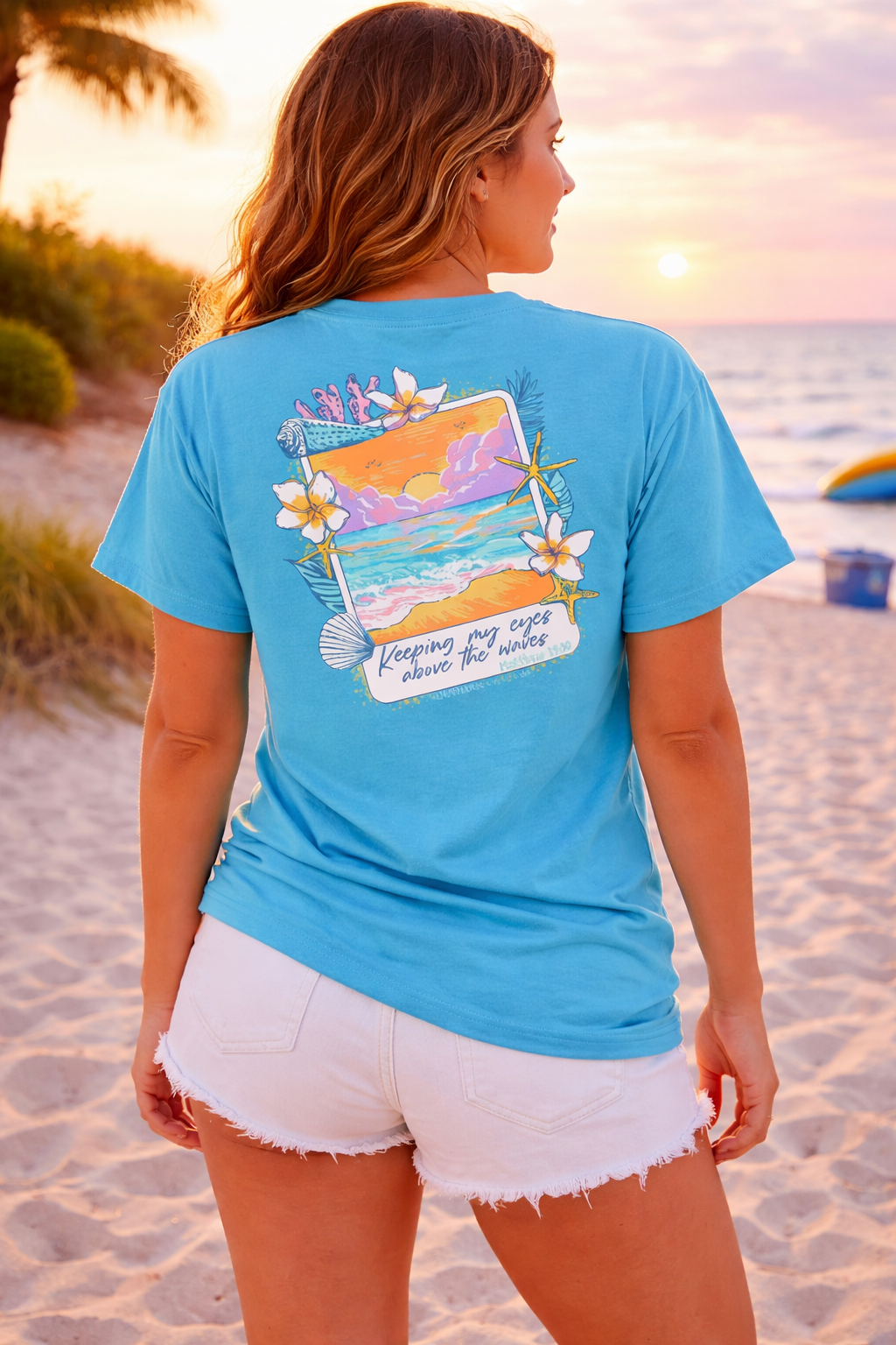 Southern Couture Keeping My Eyes Above Comfort Colors T-Shirt