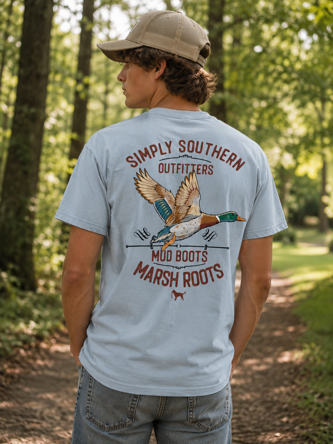 Simply Southern Mud Duck Mineral Washed Unisex T-Shirt