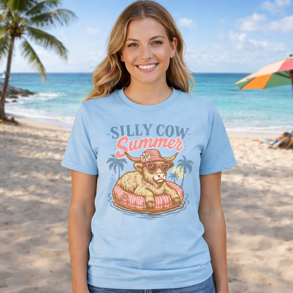 Girlie Girl Originals Silly Cow Summer T-Shirt - SimplyCuteTees