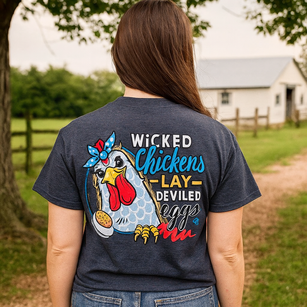 Girlie Girl Originals Preppy Wicked Chickens T-Shirt