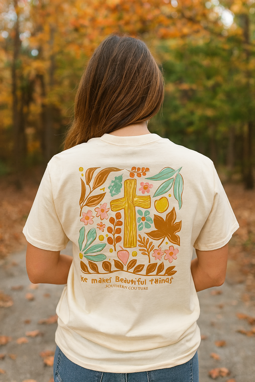 Southern Couture Classic He Makes All Things Beautiful T-Shirt