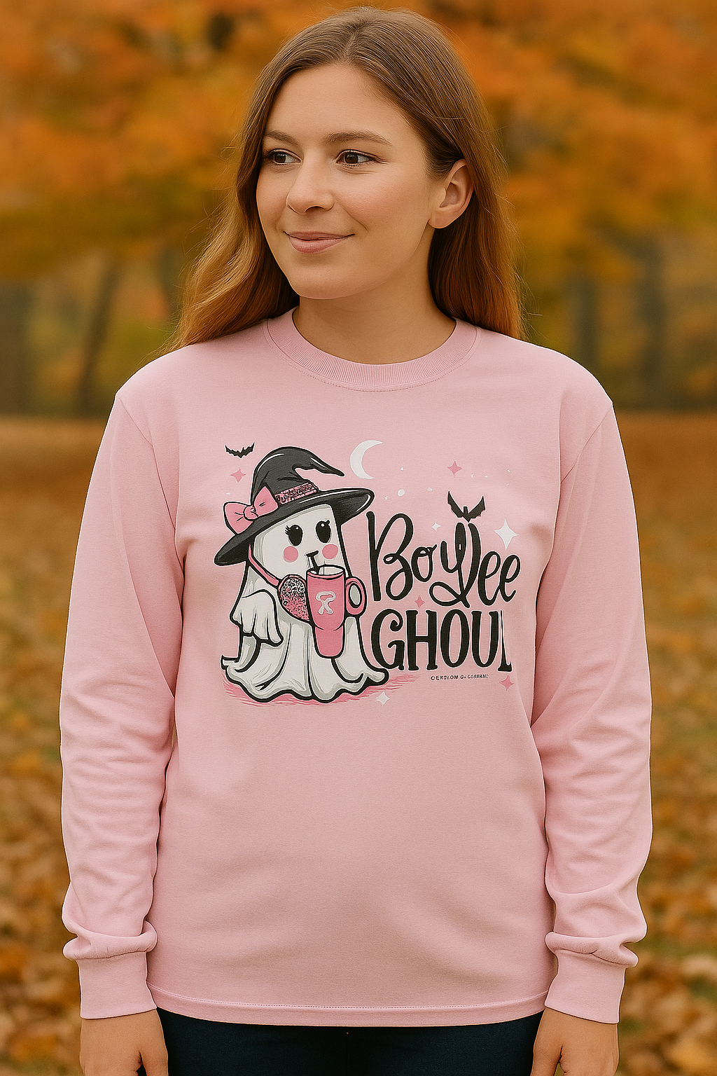 Southern Couture Soft Boujee Ghoul Fall Long Sleeve T-Shirt