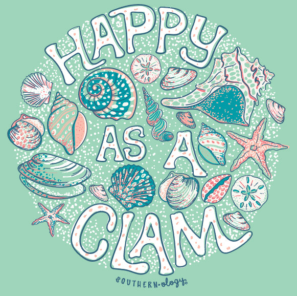 Southernology Happy as a Clam Comfort Colors T-Shirt
