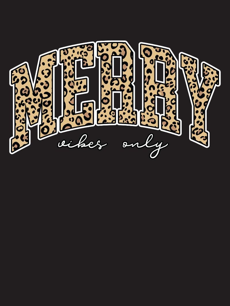 Simply Southern Merry Vibes Santa Holiday Long Sleeve Hoodie