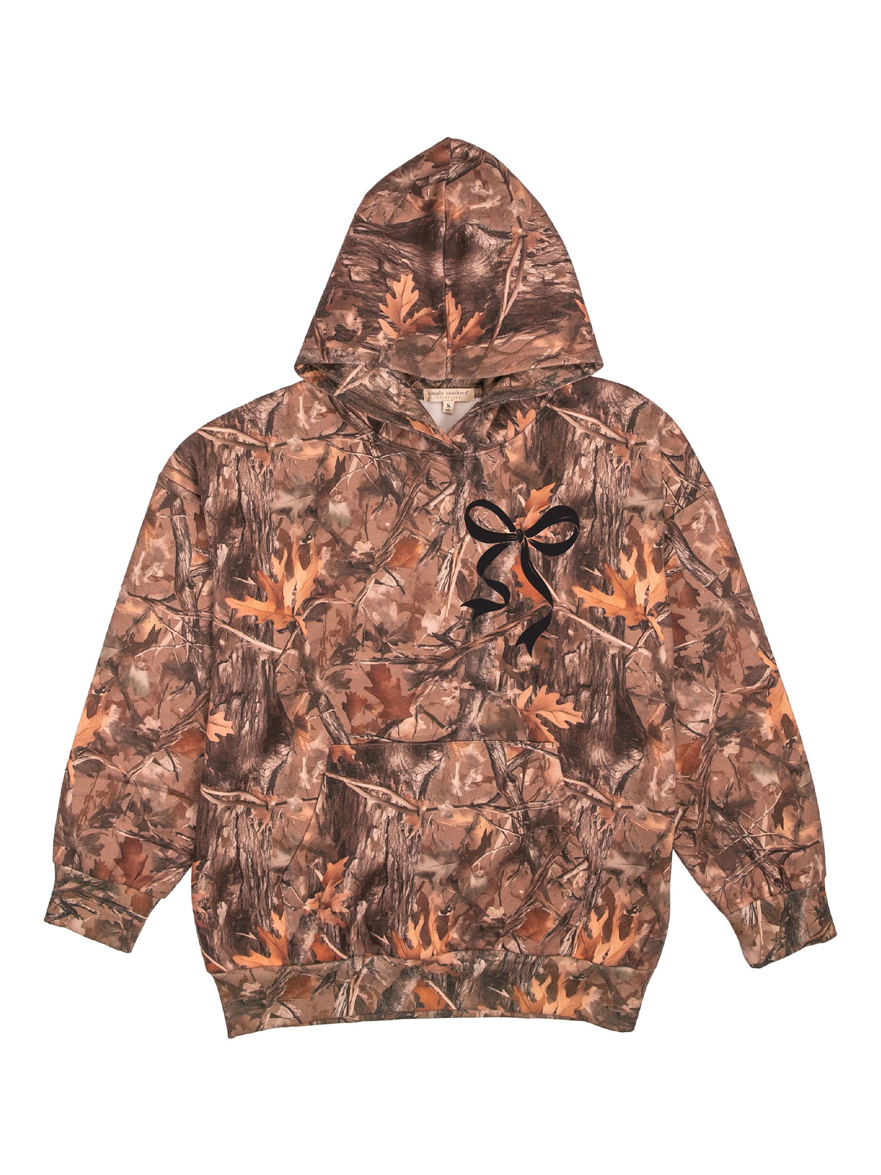 Simply Southern Bow Camo Long Sleeve Hoodie
