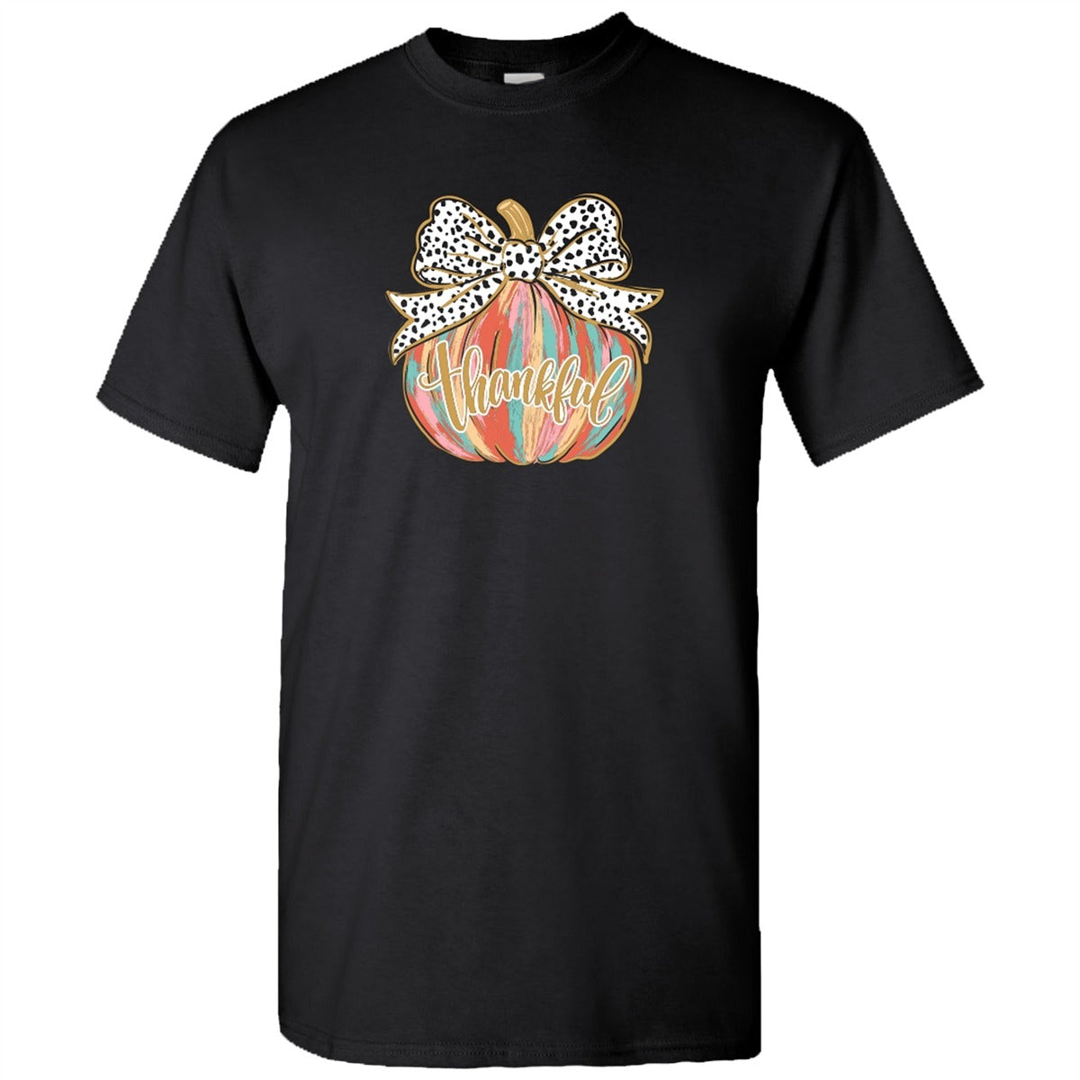Southern Couture Soft Painted Pumpkin Fall T-Shirt