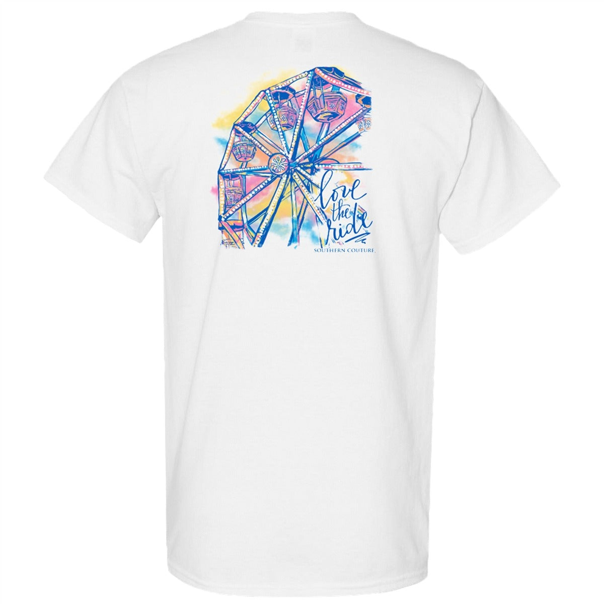 Southern Couture Classic Love The Ride Ferris Wheel T-Shirt
